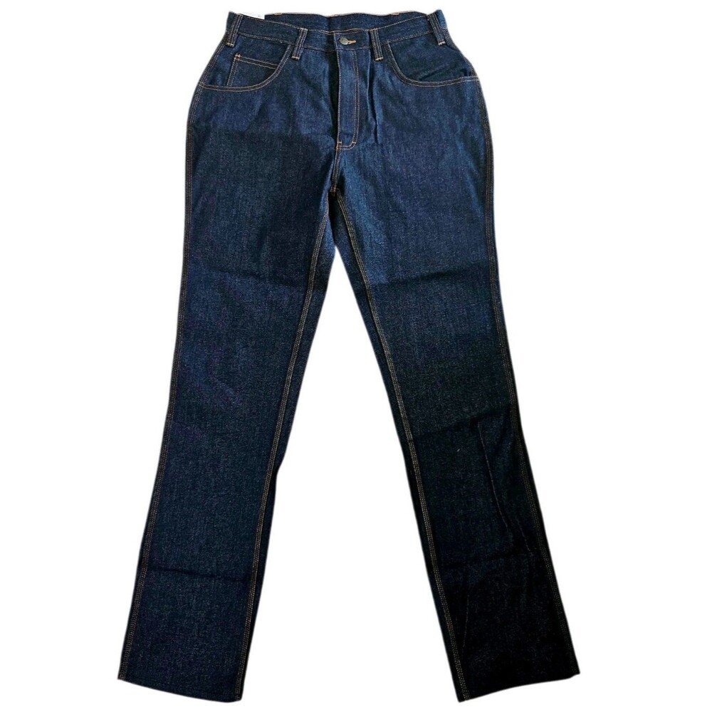 USA Works Jeans Men's Size 33x36 Blue 100% Heavy Duty Cotton Zip Fly Work Pants